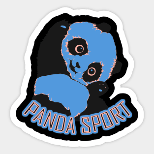 Panda on Sports Sticker